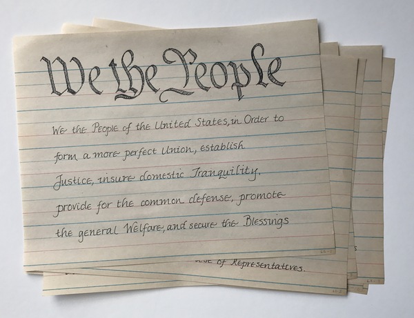 Handwriting the Constitution